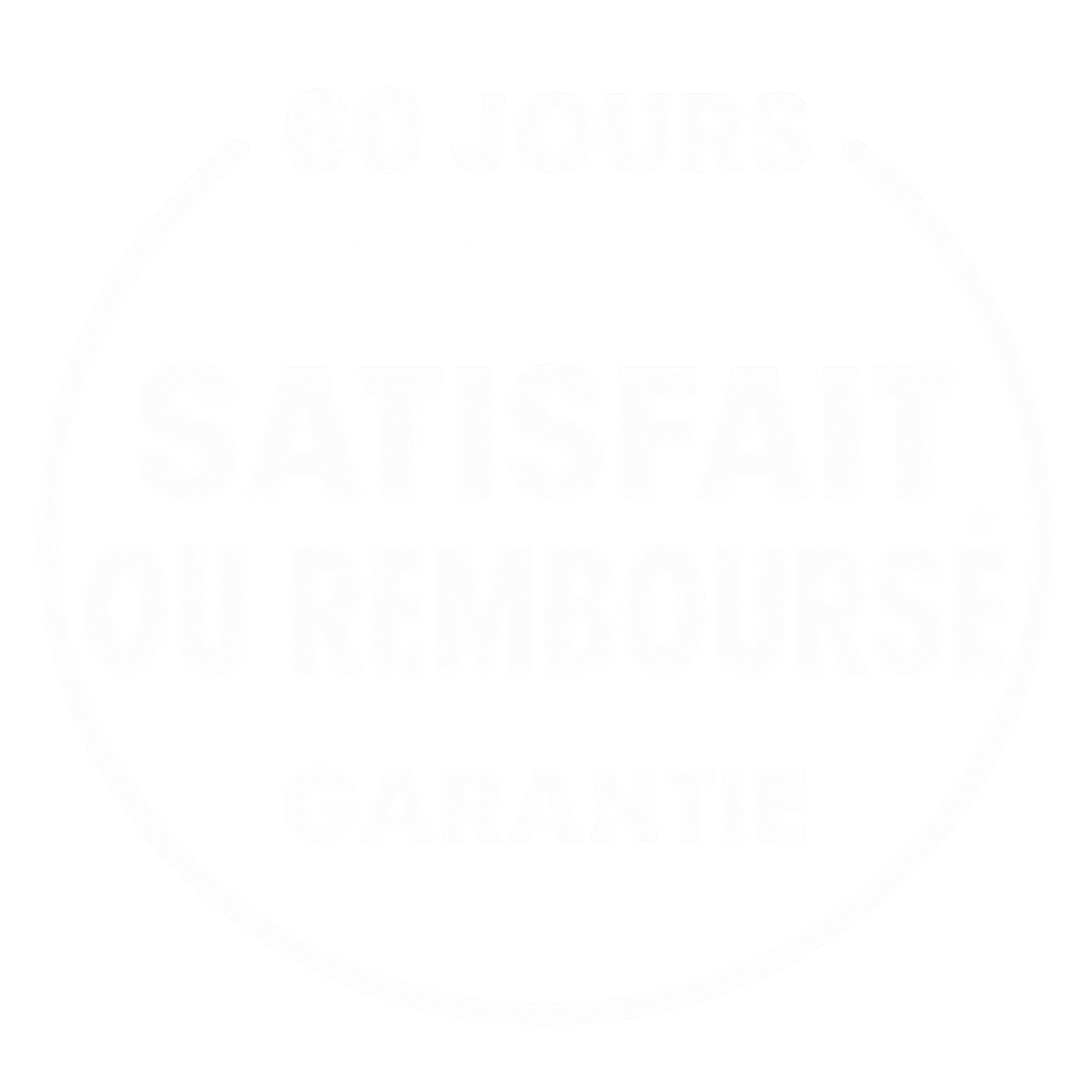 Garantie satisfait ou remboursé pendant 60 jours