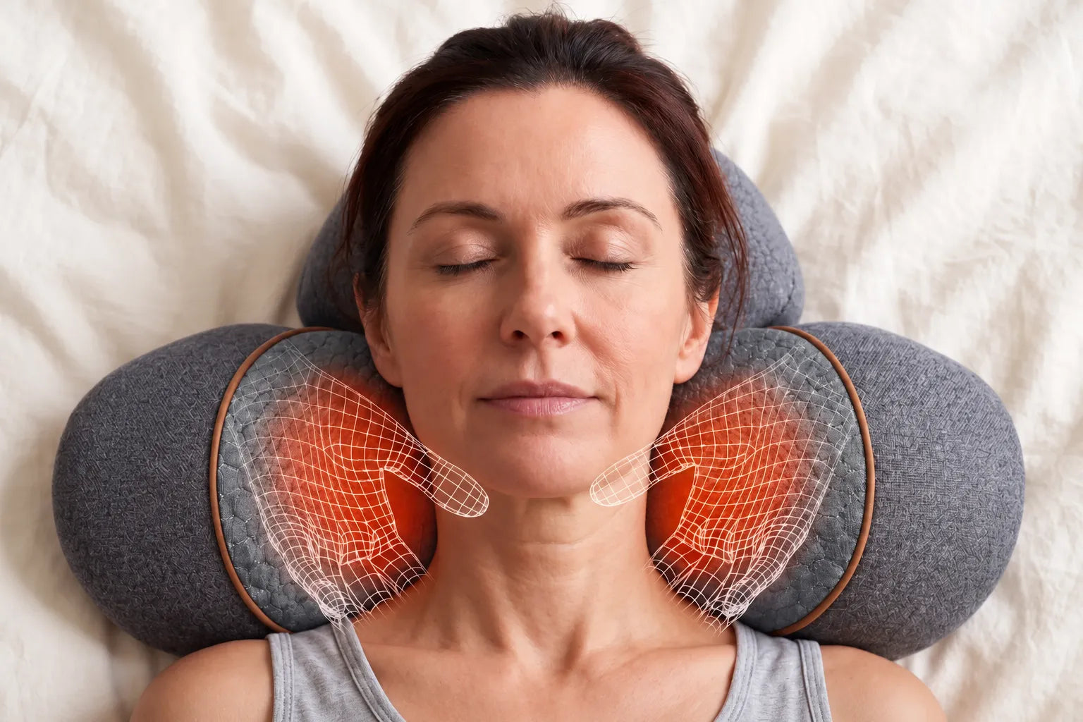 Moment de détente avec l’appareil de massage Romyris™
