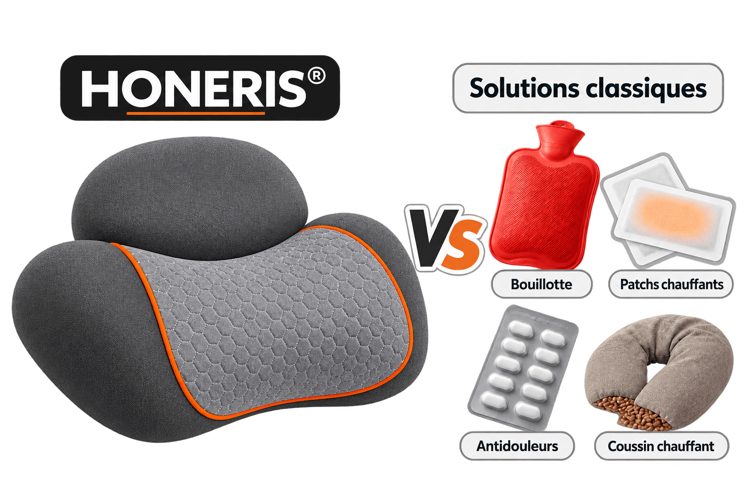 HONERIS comparé aux solutions classiques pour les cervicales
